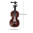 thumbnail image 2 of 1 pieza de adornos decorativos de simulación de violín de grano de madera, 2 of 5