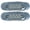 2x Amber Clear Lens, variant on 6.5" Inch Amber LED Side Marker Lights Clearance Chrome Base Bezel 2x Amber Lens
