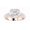 rose-gold, variant on 1.75CT LAB GROWN IGI CERTIFIED DIAMOND Halo Style Baguette And Pave Set Round Cushion Cut Diamond Engagement Ring (E-F Color SI1-SI2 Clarity) Platinum Size- 9
