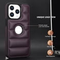 thumbnail image 2 of Allytech Business Case for iPhone 13 Pro, Premium Vegan PU Leather Luxury Elegant Slim Fit Shell, Logo Hollow View Shockproof Non-Slip Protective Cover for iPhone 13 Pro - Purple, 2 of 6