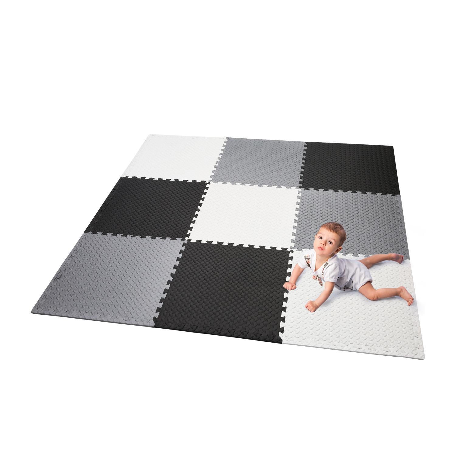 grey and white play gym