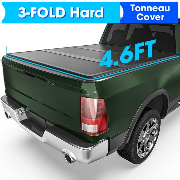4.6FT FRP Hard Tri-Fold for 2022-2025 Ford Maverick Tonneau Cover Truck Bed
