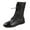 Black, variant on Womens Flat Heel Mid Calf Boots Pointed Toe Faux Leather Fashion Lace Up Riding Booties, Women's Shoes Retro Solid Color Low Heel Laceing Fashion Short Boots Ankle Bootie