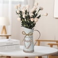 thumbnail image 6 of Yucurem Dried Flower Vase Country Style Decorative For Garden Living Room Vase Decorations (L), 6 of 10