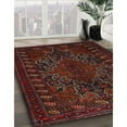 thumbnail image 2 of Ahgly Company Indoor Rectangle Traditional Dark Brown Persian Area Rugs, 2' x 4', 2 of 6