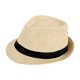 thumbnail image 2 of Sombrero Panamá para hombre y mujer, informal, de verano, para acampar, playa, mochileros, viajes cortos. Amarillo, 2 of 9