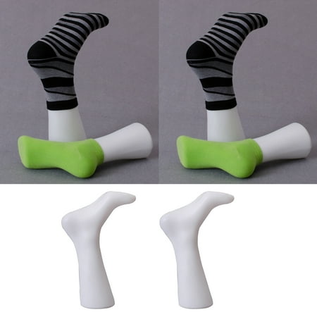 

2x Women feet Foot Model for Business Socks Short Stocking Holder