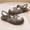 Black, variant on Kids Cloud Print Sandals Closed Toe Hollow Out Candy Color Summer Beach Shoes