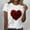 002 White, variant on Valentine's Women's Wife's Day Graphic Tees Short Sleeve Heart Printed Shirts Blouse Tops