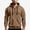Coffee, variant on Chiccall Mens Hoodie with Zipper Pocket Drawstring Quarter Zip Long Sleeve Hooded Sweatshirts Casual Athletic Sweatshirts