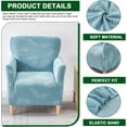 thumbnail image 2 of KALAKALA Stretch Armchair Slipcover 1-Piece Accent Chair Covers with Arms Soft Chair Slipcovers for Living Room, 2 of 5