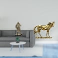 thumbnail image 2 of Escultura de caballo de caballero europeo, adorno de escritorio creativo, figura decorativa para entrada, sala de estar, estantería, centro de mesa, e, 2 of 8