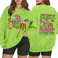 thumbnail image 2 of Xmas Crewneck Pullover Long Sleeve Funny Cute Christmas Sweatshirt 5-Green 3XL, 2 of 5