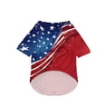 thumbnail image 4 of Anmrize American Flag Print Dog Outfit, 4th of July Dog Shirt American Flag Costume, Patriotic Pet Clothes Independence Day Dog Outfit Summer Vest for Small Medium Large Dogs, A27, 4 of 5