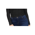 thumbnail image 3 of Bar III Womens Ruched V-Neck T-Shirt Black XS, 3 of 3