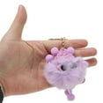 thumbnail image 4 of Unique Bargains Christmas 1 Pc Fashion Coal Ball Handbag Charm Bag Accessories Taro Purple, 4 of 5