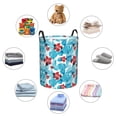 thumbnail image 6 of Balery Hawaiian Style Round Laundry Basket with Handles Waterproof Freestanding Laundry Hamper for Clothes Toys in the Dorm and Family-Medium, 6 of 8