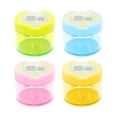 thumbnail image 2 of Hxlamzoo 4 Pcs 2025 Multicolor Handheld Pencil Sharpeners with Lid, Portable Dual Hole Sharpener for Classroom Home Office, Durable Metal Blades & Easy-Clean Design (Assorted Colors), 2 of 9