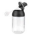 thumbnail image 1 of Tarro de almacenamiento de vidrio con cuchara y tapa - Capacidad de 250 ml para uso en la cocina del hogar, 1 of 5