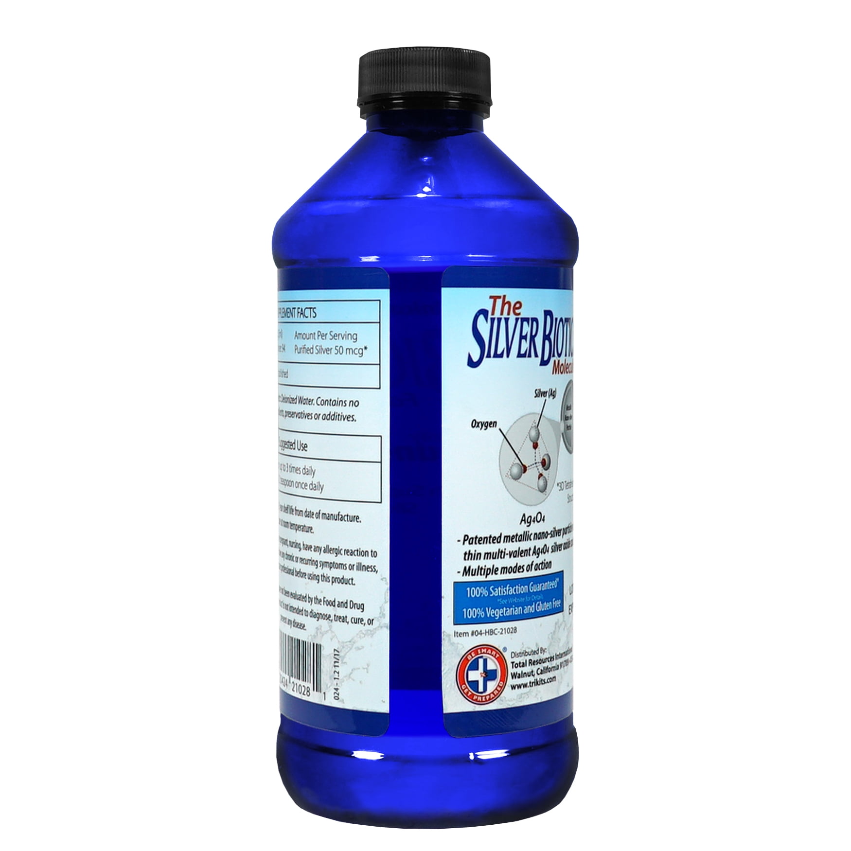 SilverBiotics by Be Smart Get Prepared – 16 oz , Probiotic, Immune Supplement for Family, All Natural Nano Silver