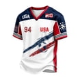 thumbnail image 2 of 2026 New USA Soccer Jerseys Men, United States Jersey Soccer, Jersey United States, Retro Streetwear Short Sleeve Football Top Soccer Jerseys, Casual Sport Training Shirt for Adult(White, 2XL), 2 of 4