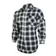 thumbnail image 2 of Men's Plaid Slim-Fit Long-Sleeve Wrinkle Resistant Comfort Stretch Poplin with Easy-Care Shirt For School Work Speech Interview Meeting, 2 of 8