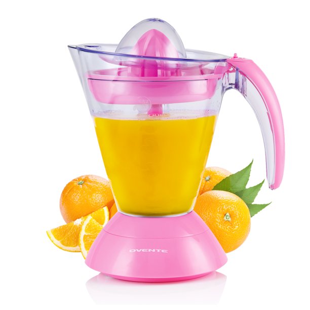 Ovente Electric Citrus Juicer Extractor 34 Ounce Pitcher with Manual