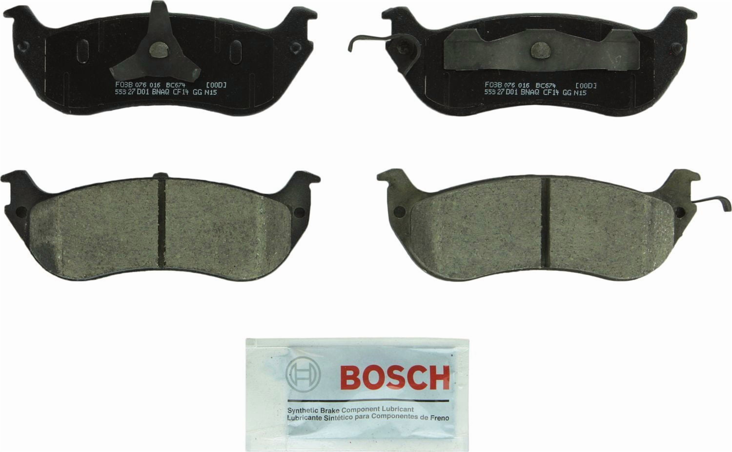 Bosch BC674 QuietCast Brake Pad Ceramic Brake Pads