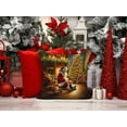 thumbnail image 2 of Carolines Treasures DAC4173PW1414 14 x 14 in. Yorkshire Terrier Yorkie & Santa Claus Throw Pillow, 2 of 5