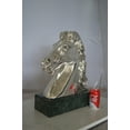 thumbnail image 3 of Nifao Horse Bust Silver Finished Statue – Home Decor Sculpture, 16"L x 7"W x 20"H, 3 of 9