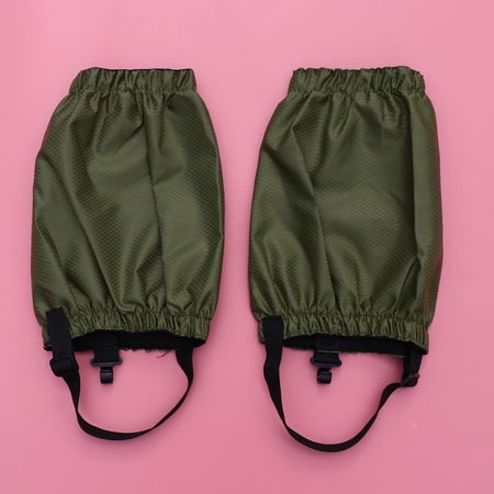 WHAMVOX Adjustable Foot Covers Lightweight Gaiters Climbing Hiking Accessories Army Green