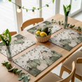 thumbnail image 5 of Sage Green Pumpkin Fall Placemats Set of 4, Thanksgiving Rustic Botanical Washable Wipeable Table Mats for Dining Tables, Indoor Outdoor Kitchen Place Mats for Holiday Party Table Decor, 5 of 9