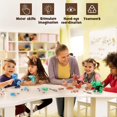 thumbnail image 3 of Juguetes de dinosaurios desmontables oso de fresa para niños 3-5 5-7 STEM construcción con taladro eléctrico regalo de Navidad Electrónica, 3 of 5