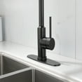 thumbnail image 7 of Cfowner Kitchen Faucet with Pull Down Sprayer, High Arc Single Handle Sink Faucet for Bar Laundry, 360°Swivel Spout, Matt Black, 7 of 7