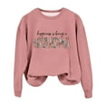 thumbnail image 1 of GZWYHT Grande Vente! Chandails à Capuchon pour Femmes, Chandails à Capuchon Graphiques, Chandail en Molleton pour Grand-Mère Automne Col Rond Chandails en Molleton Sans Capuche Bonheur C'est d'Tre Grand-Mère, Tenues d'Automne, Vêtements d'Automne Rose TTG, 1 of 3