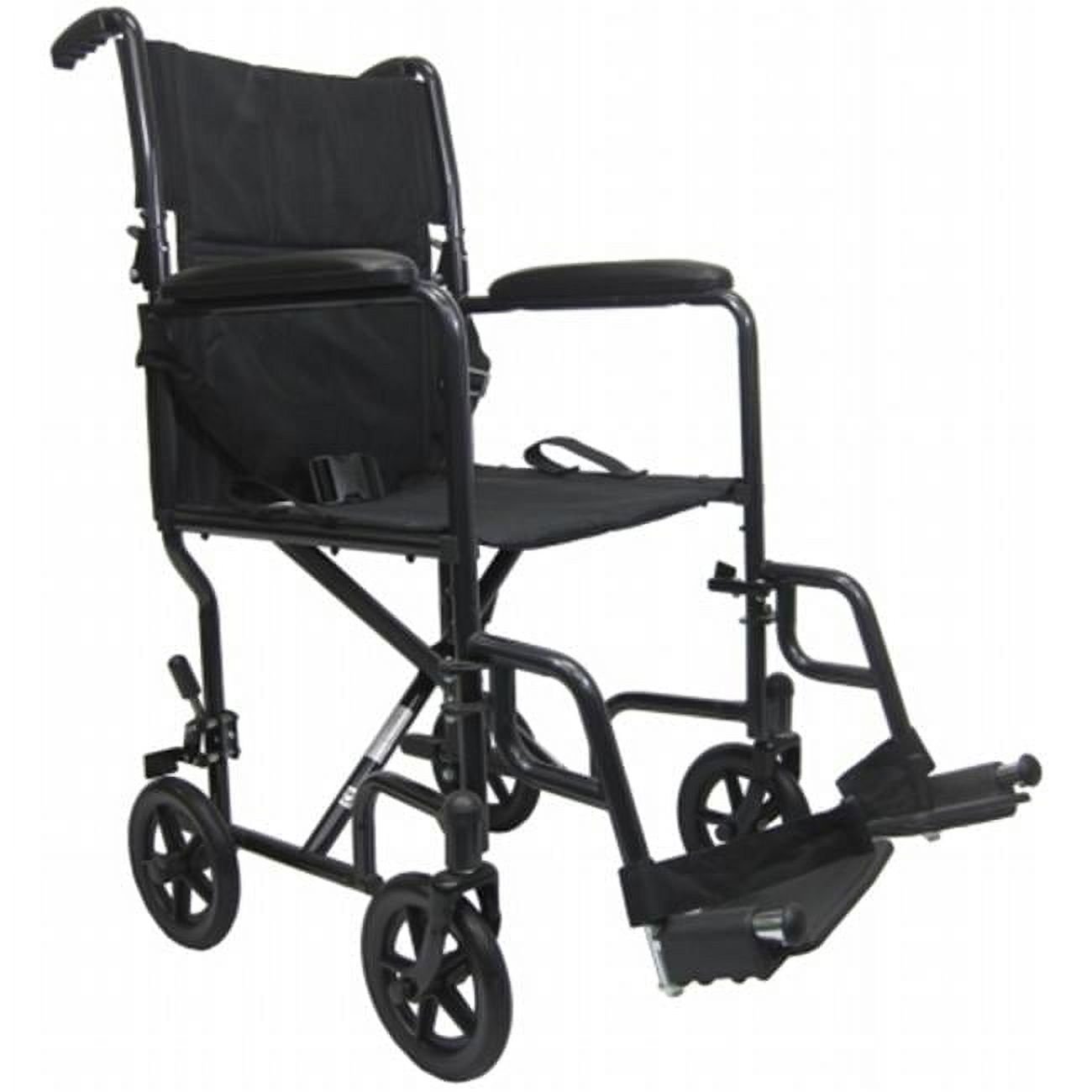 Karman Healthcare LT-2019-BK Transport Wheelchair-Black