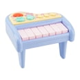 thumbnail image 2 of Juguete musical para bebé con luces, sonidos, regalo de cumpleaños, teclado electrónico portátil, teclado de piano musical para niños de 1 año y niñas Azul CUTICAT teclado piano, 2 of 8