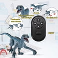 thumbnail image 2 of Dinosaurio de juguete con control remoto para niños, juguete eléctrico giratorio de 360 grados que camina con sonido rugiente y cabeza y cola temblorosas., 2 of 5