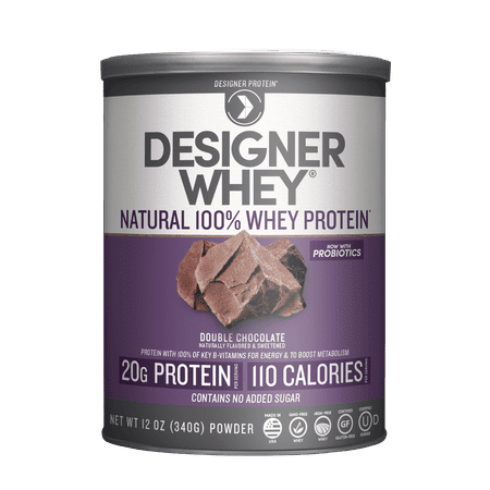Designer Whey Protein, Double Chocolate, 12 Ounce