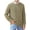 Dark Khaki, variant on Men's Crewneck Sweater Soft Cotton Rib Knit Casual Long Sleeve Classic Pullover Sweater