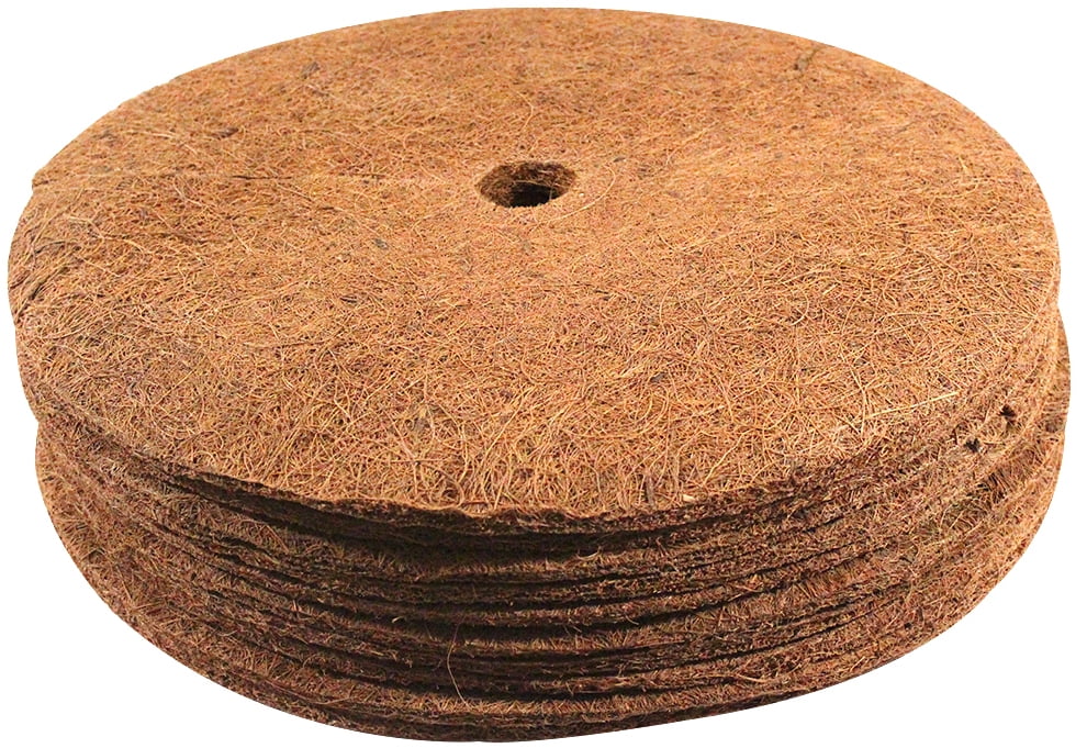 Mulch Mats Envelor Coco Fiber Tree Ring Coir Mulch Mat Disc Plant Cover Protector