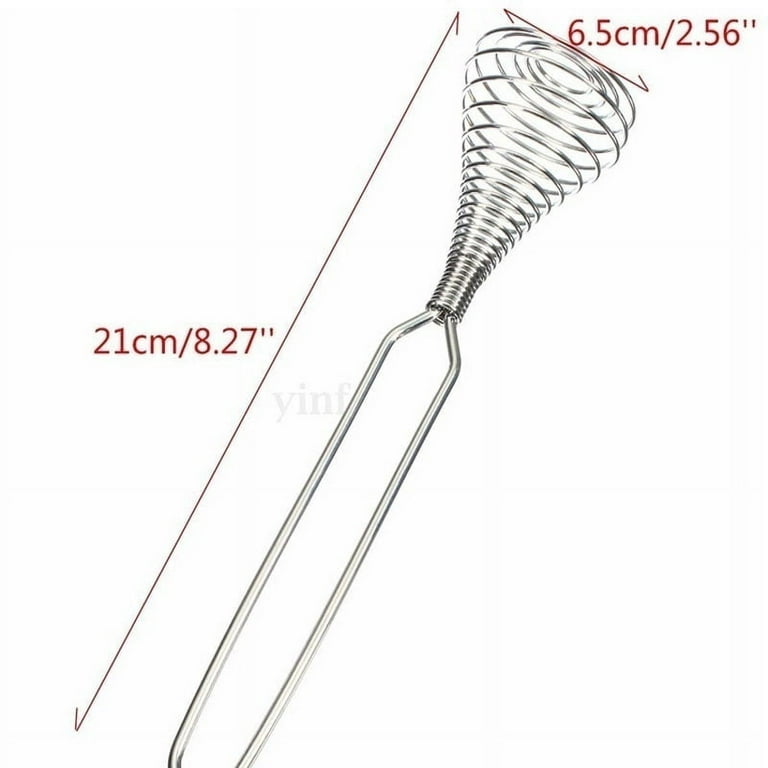 Spring Coil Wire Whisk Hand Mixer Blender Egg Beater Stainless Steel Tool 