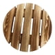 thumbnail image 1 of Maceta de madera con ruedas giratorias para facilitar su manejo en interiores y exteriores. Diámetro 25cm, 1 of 9