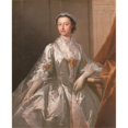 thumbnail image 3 of Thomas Frye 20x24 Black Modern Framed Museum Art Print Titled - Mrs. Wardle (1742), 3 of 5