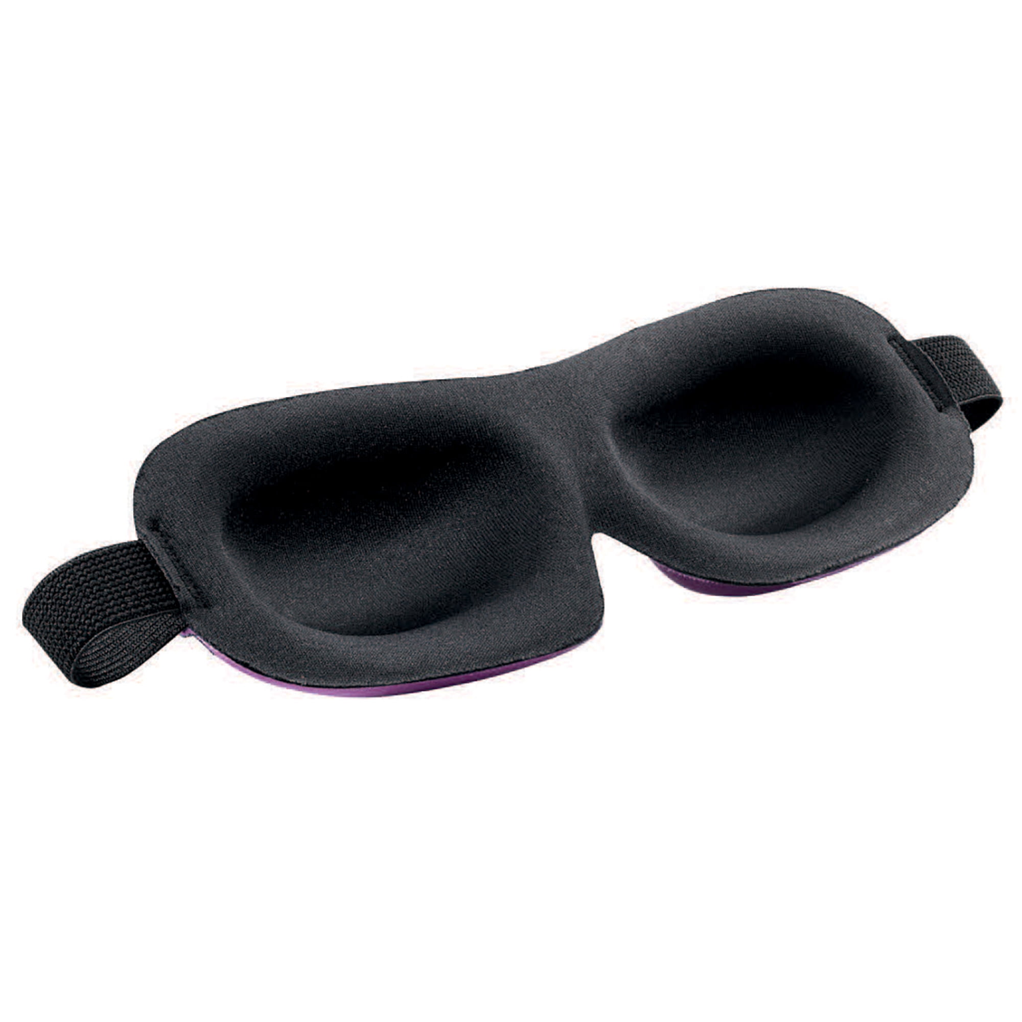Contemporary Home Living 9.5" Blue and Black Polka Dot Adjustable Polyester Sleeping Eye Mask