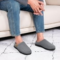 thumbnail image 5 of Ecetana Men's Moccasin Slippers Comfy Soft Slip-on Memory Foam Indoor House Shoes, 5 of 7
