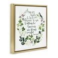thumbnail image 3 of Stupell Industries Troubles Be Less Irish Proverbs Typography Painting Gold Floater Framed Canvas Art Print Wall Art, 25 x 25, 3 of 9
