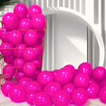 thumbnail image 1 of Globos de látex rosa intenso Firomi de 5" - paquete de 100 con cintas, 1 of 6