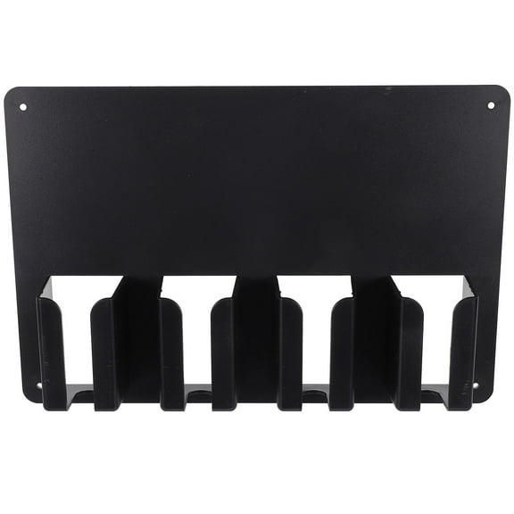 IFANLANDOR 1Pcs Black Rectangular Wall Mountable Hair Clipper Holder for Salon Hair Storage Rack 30x20x4.5cm PP Material