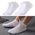 thumbnail image 1 of Calcetines Yinane Invisibles de Malla para Tobillo 5 Pares Blanco, 1 of 8